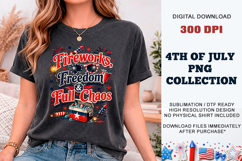 Fireworks Freedom Chaos PNG | Sublimation DTF Product Image 9