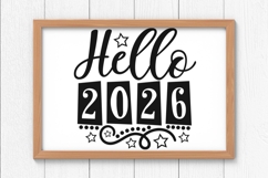 Hello 2026 Svg, New Years Svg, New Years Eve Svg, 2026 Svg. Product Image 8