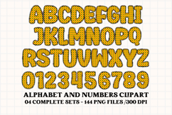 Happy Mouse Alphabet Clipart, happy mouse letters doodle Product Image 3