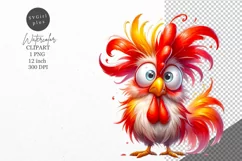 Chicken Clipart, Funny chicken clipart, Farmhouse clipart Product Image 1