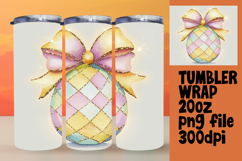 VIBRANT 20oz Tumbler Wrap for Sublimation , Easter Egg Product Image 1