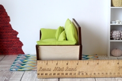 Miniature sofa hexagon shape download file kit dollhouse fur Product Image 9