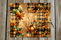Abstract Autumn | fall Skinny Tumbler Sublimation design P2 Product Image 5