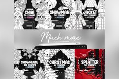 100 Procreate Snowflake Stamp Brushes Product Image 9
