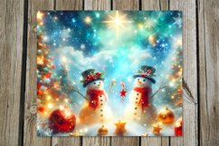 Snowman | Christmas Skinny tumbler sublimation design bundle Product Image 9