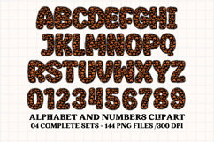 Halloween Alphabet png clipart, halloween letters doodle Product Image 3