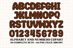 Halloween Alphabet png clipart, halloween letters doodle Product Image 3