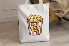 Here for the Drama&quot; Funny Popcorn Clipart Product Image 4