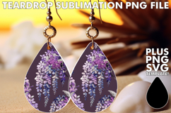 Sweet Teardrop EARRINGS Ideas, Flower Pattern Product Image 1