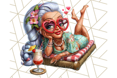 Wild Grandma Clipart PNGs, Funny Quirky Old Ladies Product Image 5