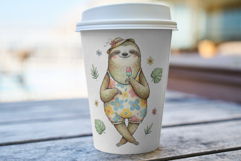 Whimsical Summer Lazy Sloth Clipart Product Image 5