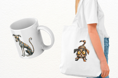 Quirky Zombie Dogs Clipart Product Image 3