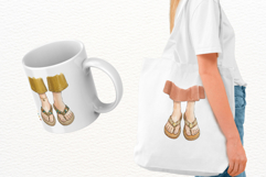 Summer Boho Flipflops Clipart Product Image 3