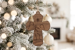 Nativity Cross Ornaments SVG Bundle | Christmas | Laser Cut Product Image 9