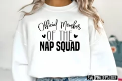 Official member of the nap squad SVG PNG Product Image 3