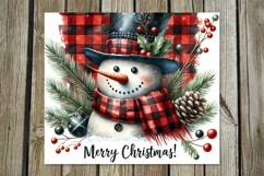 Xmas Snowman | retro Christmas Skinny tumbler sublimation2 Product Image 2