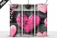 Lovely Hearts Tumbler Design | Valentine's Day Tumbler Wrap Product Image 4