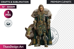 Viking Aesir &amp; Vanir Norse God Illustrations PNG Clipart Product Image 1