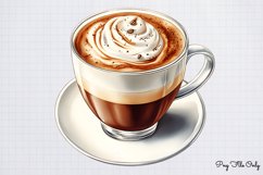 Coffee Shop Girls Clipart PNG Product Image 1