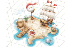 Cartoon Pirate Kids and Animals PNG Clipart for Fun Designs Product Image 5