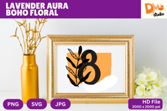 Lavender Aura Boho Floral Monogram Product Image 1