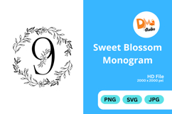 Sweet Blossom Monogram Product Image 1