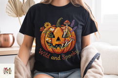 Wild and Spooky Halloween PNG, Stitch Pumpkin Sublimation Product Image 8