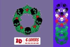 3D Creepy Christmas Svg Bundle | Christmas | Mandala Product Image 9