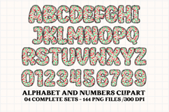 Christmas Alphabet png clipart, christmas letters doodle Product Image 3