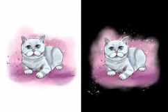 Cute cat sublimation design png Funny Cats Graphics clipart Product Image 3