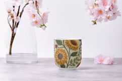 Cozy Sunflower Felted Knitted Seamless Pattern Bundle Product Image 9