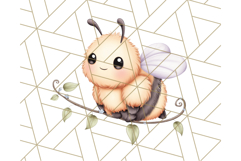 Adorable Bee Clipart PNG, Cute Bees and Accessories PNG Product Image 5