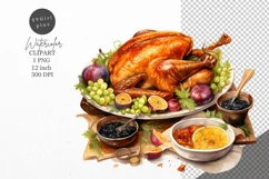 Thanksgiving clipart, Turkey clipart, Autumn clipart, Product Image 1
