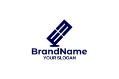 Rectangle initial EM Logo Design Product Image 3