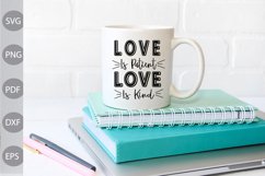 Love Is Patient Love Is Kind SVG Design Product Image 2