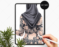 Muslim Woman Clipart Portrait Creator Product Image 7