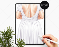 The Curvy Bride Clipart Portrait Creator Product Image 6