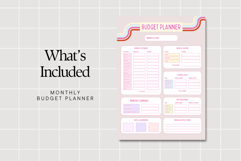Monthly Budget Planner Printable PDF Product Image 2