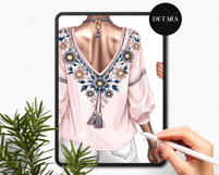 Hippie Girls Clipart Portrait Creator Product Image 7