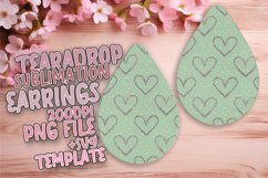 Dynamic Teardrop Earrings Artwork PNG , Heart Product Image 1