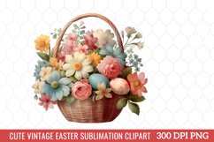 Cute Vintage Easter Sublimation Clipart Product Image 10