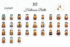 Halloween Bottle Clipart bundle, Watercolor Halloween Images Product Image 2