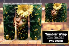 Melanin Rich 3D Tumbler Portrait 20oz Product Image 1