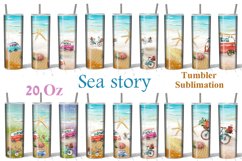 Sea story Tumbler Sublimation 20 Oz Product Image 1