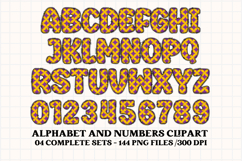 Halloween Alphabet png clipart, halloween letters doodle Product Image 3