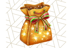 Santa Sleigh Ride Clipart PNG, Flying Reindeer Christmas Art Product Image 5