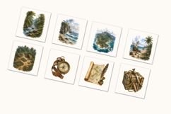 Castaway Survival Adventure Clipart Product Image 10