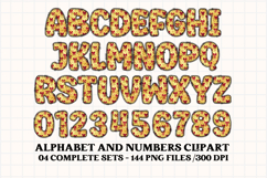 Happy Birthday Alphabet, birthday letters doodle clipart Product Image 3