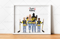 Hockey Family clipart: &quot;HOCKEY CLIPART&quot; Hockey jerseys PNG Product Image 2