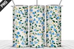 Flowers Tumbler Wrap | Sublimation Design | Tumble PNG Product Image 2